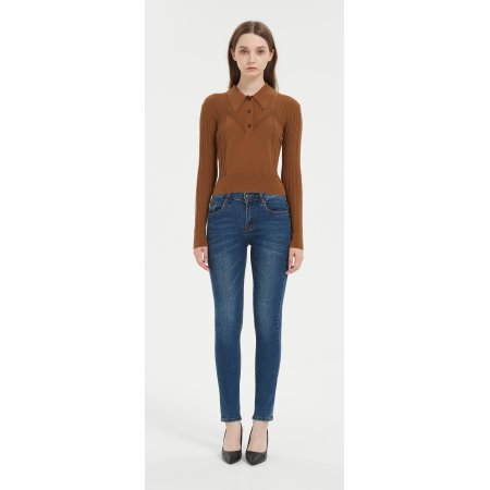 New design chinese wholesale high quality women's bamboo cashmere knitted crop top