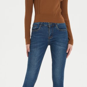 New design chinese wholesale high quality women's bamboo cashmere knitted crop top