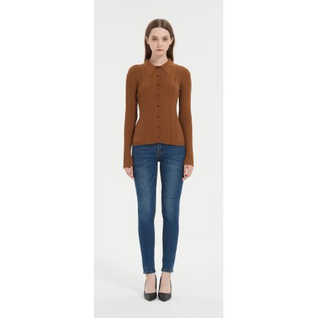 New design women's bamboo cashmere knitted cropped cardigan from china