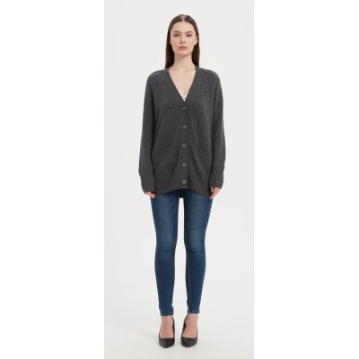 OEM Wholesale high quality women's mid-length cardigan from chinese manufacture