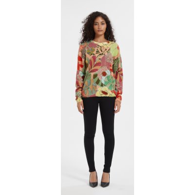 Wholesale high quality Women's digital printing long sleeve cashmere sweater from China