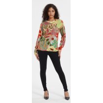 Wholesale high quality Women's digital printing long sleeve cashmere sweater from China