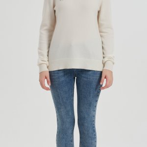 High quality Women's hand embroidery turtleneck cashmere sweater from Chinese