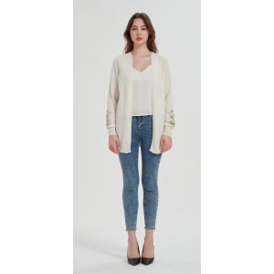 Wholesale high quality Women's hand embroidery long sleeve cashmere sweater from China