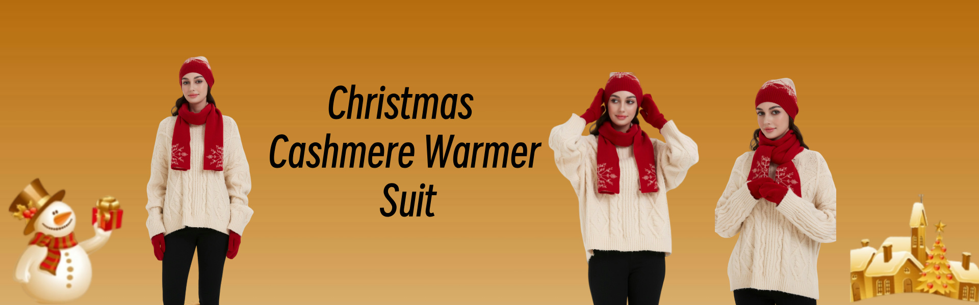 Christmas Cashmere Warmer Suit