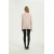 Lady Anti-Bacterial silk cashmere sweater with Short Sleeves in pink color