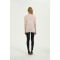 Lady Anti-Bacterial silk cashmere sweater with Short Sleeves in pink color