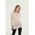 Lady Anti-Bacterial silk cashmere sweater with Short Sleeves in pink color