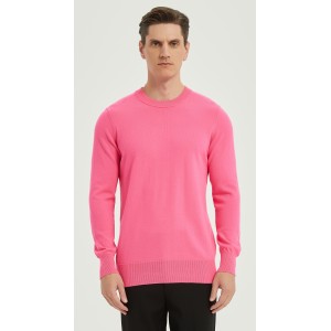 OEM wholesale high quality Men's Neon Cashmere crewneck sweater from China