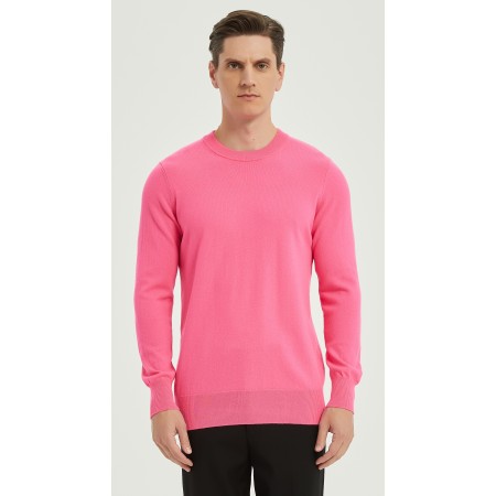 OEM wholesale high quality Men's Neon Cashmere crewneck sweater from China
