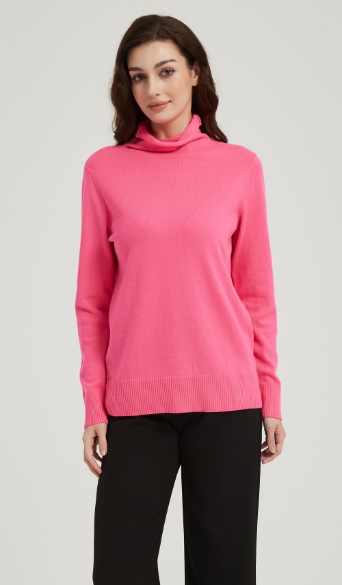 OEM wholesale high quality Women's Neon Cashmere crewneck sweater from China