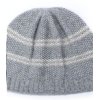 Wholesale Unisex Rib Cashmere Beanie with Stripes