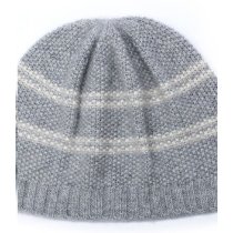 Wholesale Unisex Rib Cashmere Beanie with Stripes