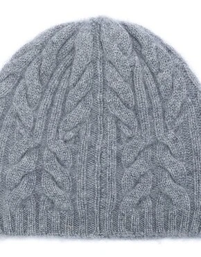 Wholesale Unisex Rib Knit Pure Cashmere Beanie