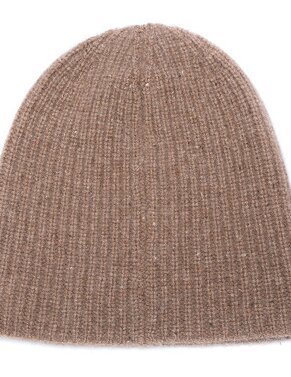 Wholesale Men's Rib Knit Pure Cashmere Beanie