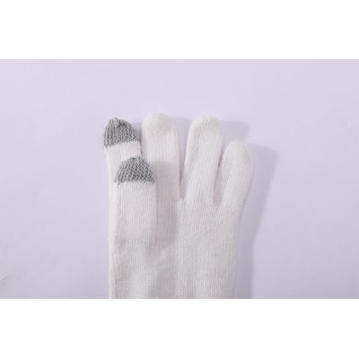 Wholesae Latest Fashion pure Cashmere glove with tech touch fingertips For Fall Winter China vendor