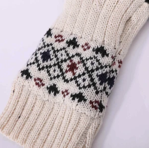 Wholesae Latest Fashion High Quality Jacquard cashmere mitten For Fall Winter China supplier