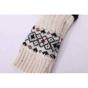 Wholesae Latest Fashion High Quality Jacquard cashmere mitten For Fall Winter China supplier