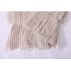 Wholesale Latest Fashion Rib Knit Solid Color Women Cashmere Scarf with Fringes From Chinese Factory
