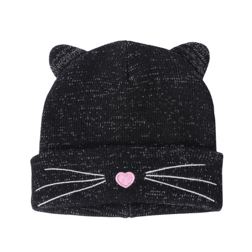 Wholesale New Design High Quality OEM Kid Cashmere Beanie With Lurex From Chinese Manufacturer