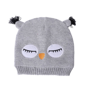 Wholesale OEM Fashion High Quality Kid Cashmere Beanie with Hand Emb From Chinese Vendor
