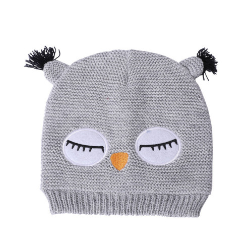 Wholesale OEM Fashion High Quality Kid Cashmere Beanie with Hand Emb From Chinese Vendor