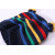 Wholesale OEM Design Private Label High Quality Kid Pure Cashmere Beanie with Colorful Stripes