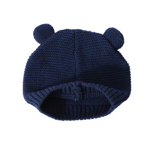 Private Label Small MOQ OEM Design Cute Baby Pure Cashmere Beanie in Solid Color from China