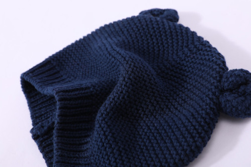 Private Label Small MOQ OEM Design Cute Baby Pure Cashmere Beanie in Solid Color from China