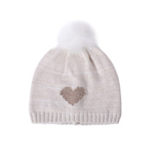 OEM Custom Design High Quality With Cheap Price Cute Baby Pure Cashmere Beanie with POM-POM