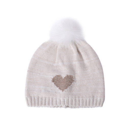 OEM Custom Design High Quality With Cheap Price Cute Baby Pure Cashmere Beanie with POM-POM