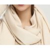 Custom design women's solid colour pure cashmere hat and scarf set China supplier