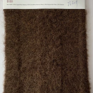 Sustainable Luxury 47%Superfine Alpaca 42%Extrafine Merino Wool 14%Polyamide 2%Elastan Fancy Yarn