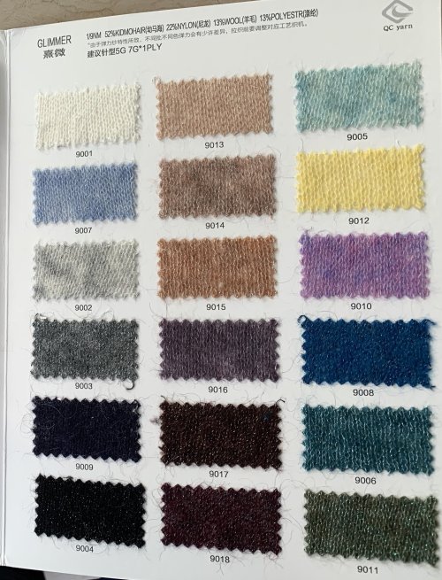 high quality latest fashion 1/9nm 52%kid mohair 22%nylon 13%wool 13%polyester blend fancy  yarn