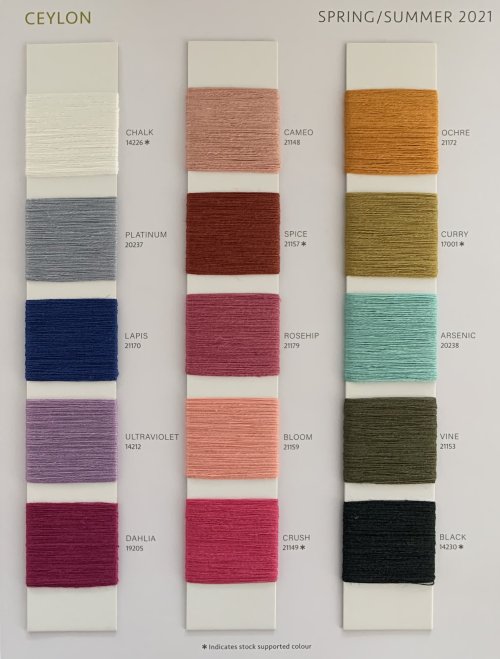 Ewsca spring sustainable 100% linen yarn with stock colors