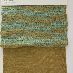 Ewsca spring sustainable 100% linen yarn with stock colors