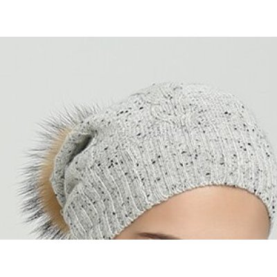 Wholesale ladies fancy yarn cashmere knitting hat and scarf set China manufacturer
