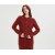 New design high quality women's 100%brushed cashmere cable cardigan from China