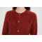 New design high quality women's 100%brushed cashmere cable cardigan from China