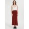 High quality wholesale women latest 100%brushed cashmere midi skirt in reasonable price