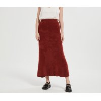 High quality wholesale women latest 100%brushed cashmere midi skirt in reasonable price