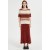 New design high quality Women's Short Sleeve 100% Stripe Brushed Cashmere Sweater from China