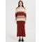Wholesale custom design high quality ladies 100%stripe brushed cashmere pullover from Chinese factory