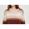 Wholesale custom design high quality ladies 100%stripe brushed cashmere pullover from Chinese factory