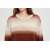 Wholesale custom design high quality ladies 100%stripe brushed cashmere pullover from Chinese factory