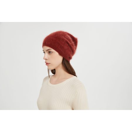 Wholesale ODM unisex high quality 100%Brushed Cashmere Beanie for fall winter from Chinese vendor