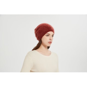 Wholesale ODM unisex high quality 100%Brushed Cashmere Beanie for fall winter from Chinese vendor