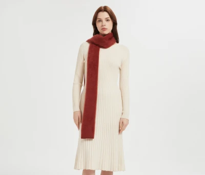 Wholesale Women 100%Brushed Cashmere Scarf  With High Quality China Factory