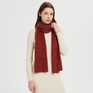 Wholesale Women 100%Brushed Cashmere Scarf  With High Quality China Factory