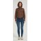 Wholesale high quality women short brown cashmere down jacket from Chinese manufacture